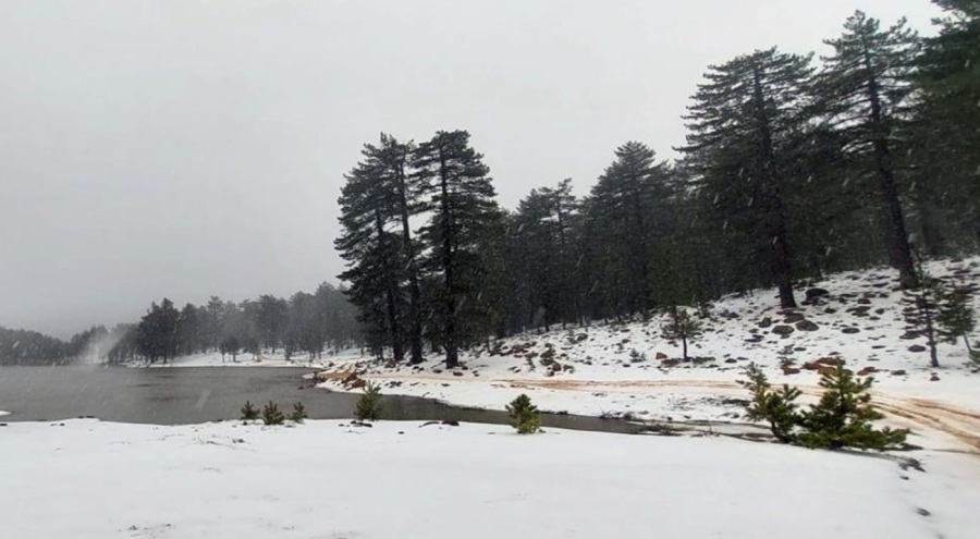 Muğla'nın yüksek kesimlerinde kar yağışı