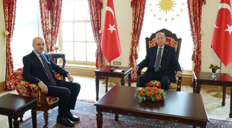 Erdoğan TBMM Başkanı Kurtulmuş'u kabul etti