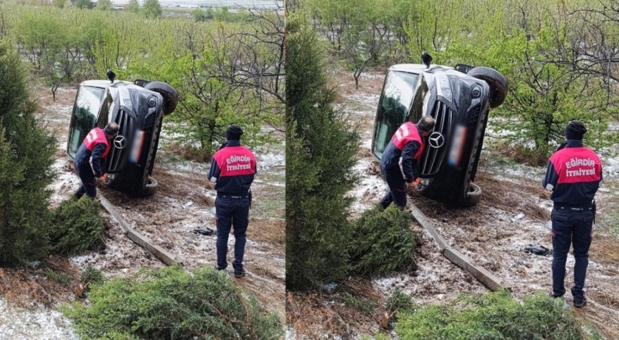 Kontrolden çıkan minibüs takla attı: Ölü ve yaralılar var