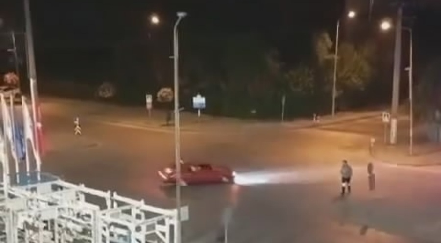 Bursa'da dakikalarca böyle drift attı