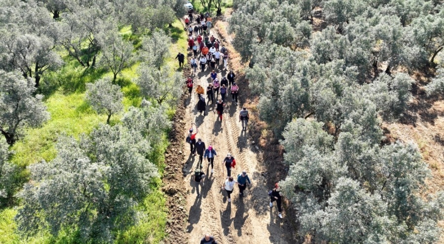 Mudanya'da, dağseveler "Rota Myrleia" ile yolculuk yaptı