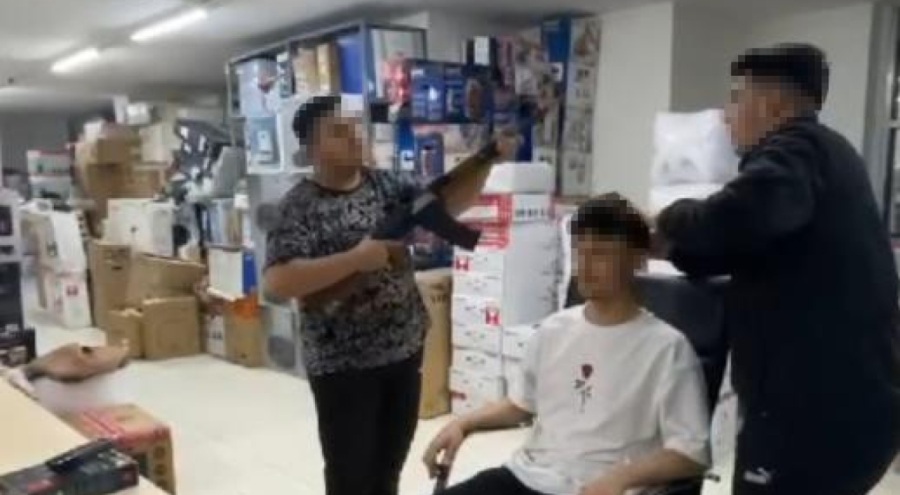 Pompalı tüfekle video çekmişlerdi yakalandılar