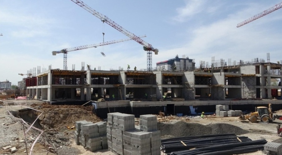 Malatya'da çarşı inşaatları yükseliyor