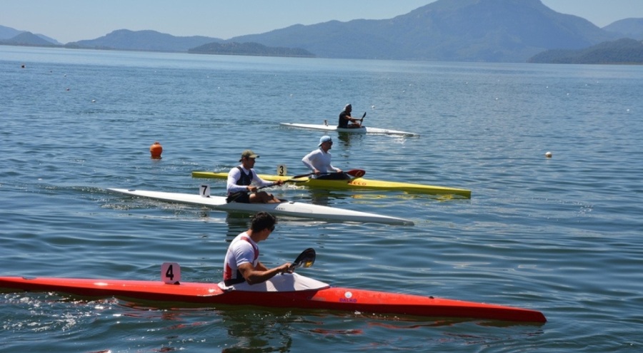 Muğla'da düzenlenen kano yarışları sona erdi