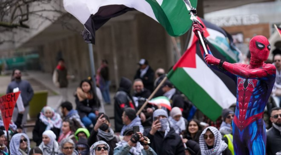 Kanada'da Filistin'e destek gösterisi yapıldı