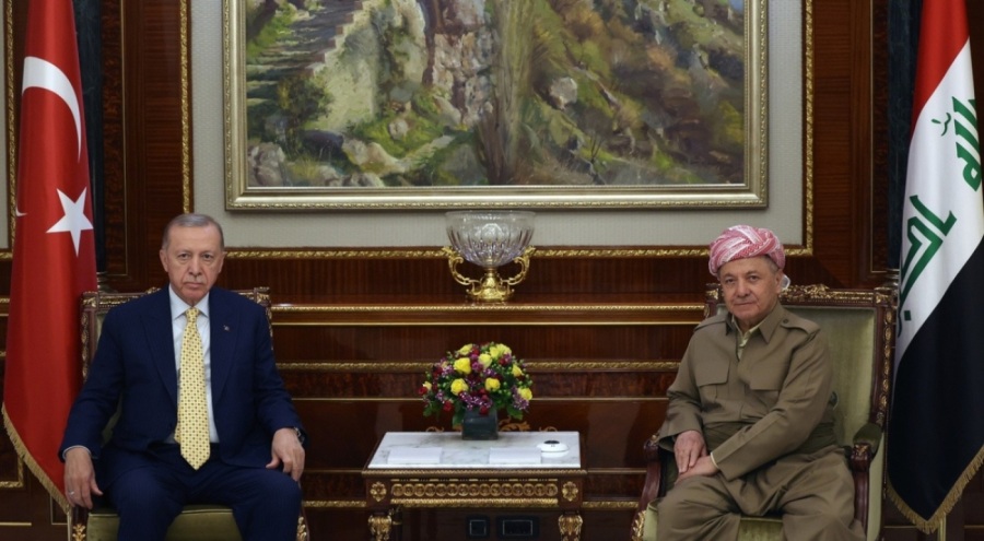 Cumhurbaşkanı Erdoğan, Mesut Barzani'yi kabul etti