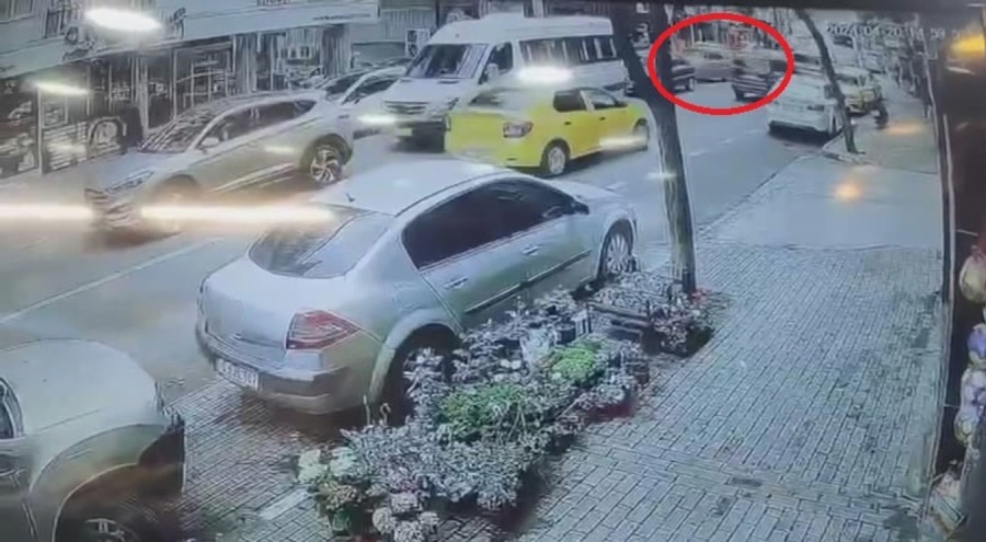 Bursa'da zincirleme kaza kamerada
