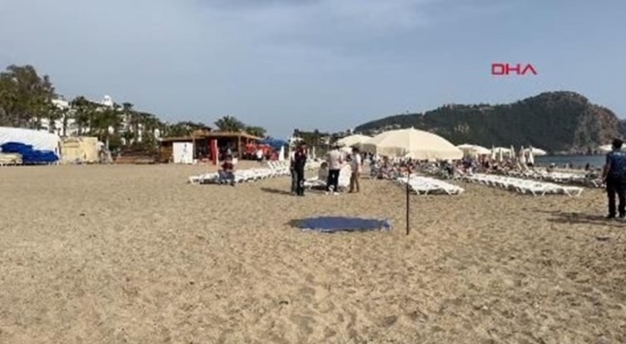 Alanya'da turist sahilde ölü bulundu