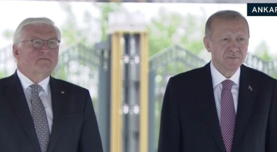 Almanya Cumhurbaşkanı Steinmeier Beştepe'de