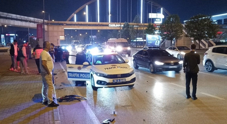 Bursa'da kazaya sebep olan sürücü hem terlikli hem alkollü çıktı!