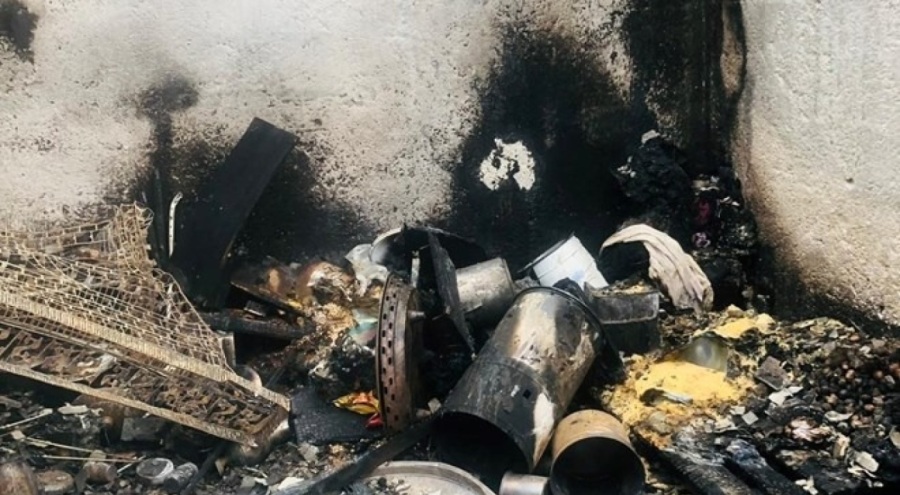 Evde yangın! 1 ölü, 1 yaralı