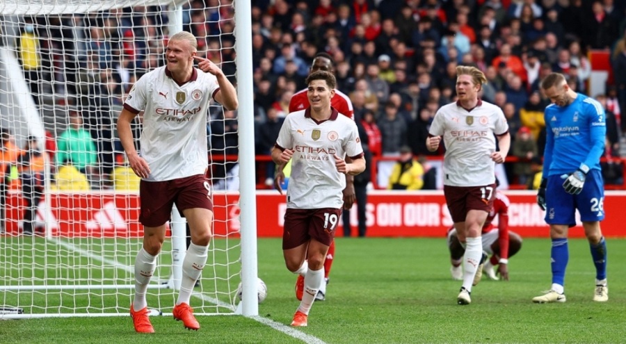 Manchester City deplasmanda karşılaştığı Nottingham Forest'ı yendi