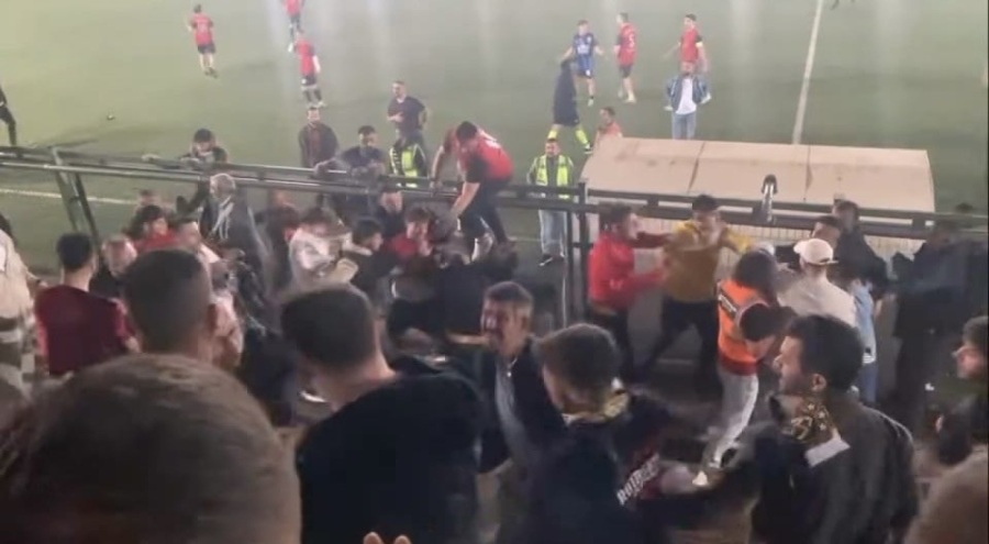 Bursa'da futbol turnuvasında ortalık savaş alanına döndü!