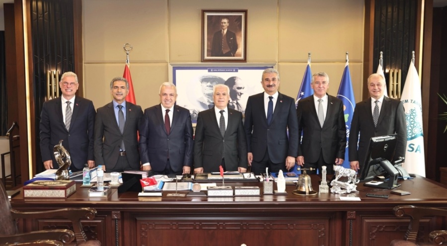 CHP'li Bursa ilçe belediye başkanlarından Başkan Bozbey'e ziyaret
