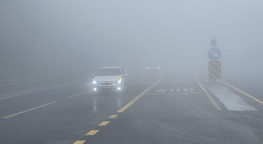 Bolu Dağı'nda sis etkili oldu