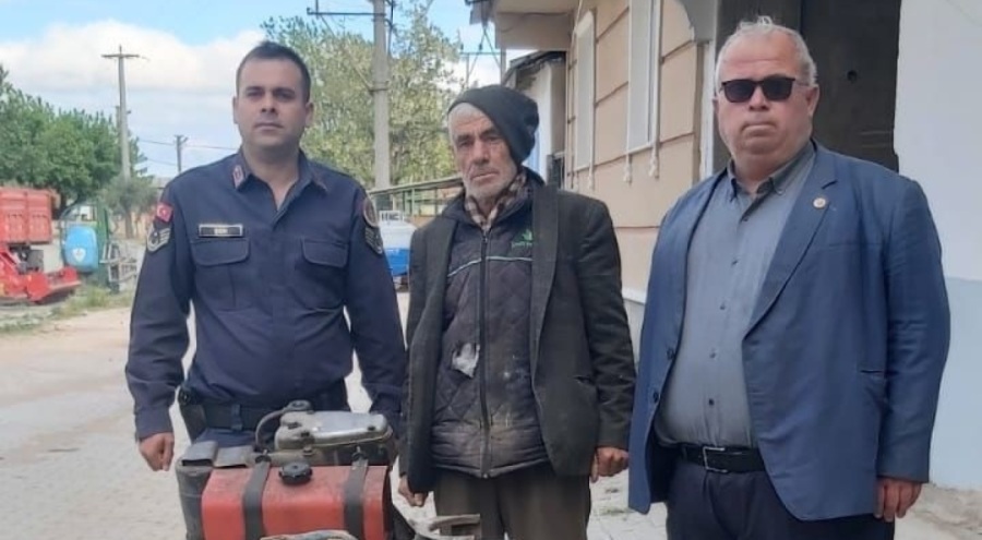 Bursa'da tarladan su motoru çalan hırsızlar yakalandı