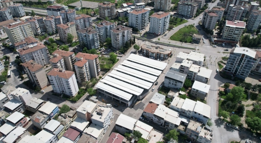 Yıldırım Bağlaraltı Pazar Alanı'nda çalışmalar sürüyor