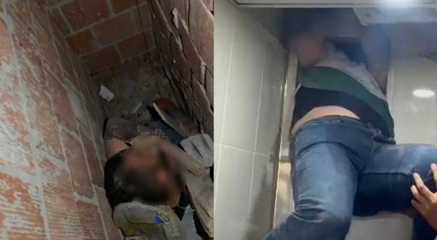 15 yıl hapis cezası bulunan firari hükümlü havalandırmada yakalandı