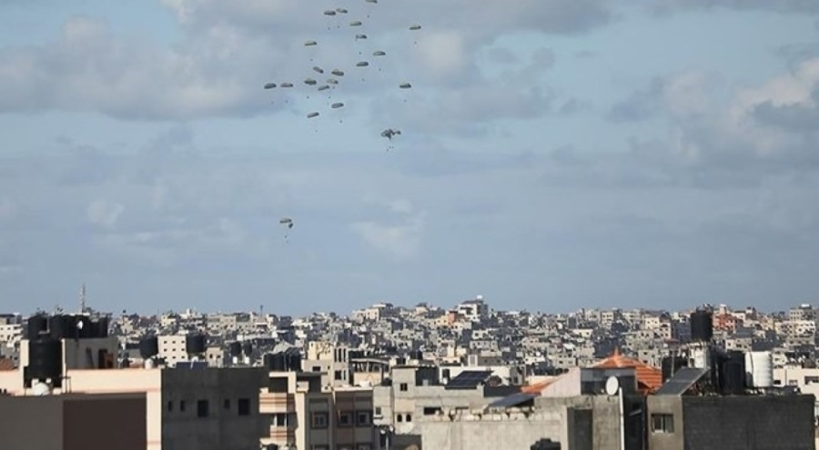 Gazze'ye havadan bırakılan yardımların paraşütleri açılmadı! Çok sayıda ölü ve yaralı