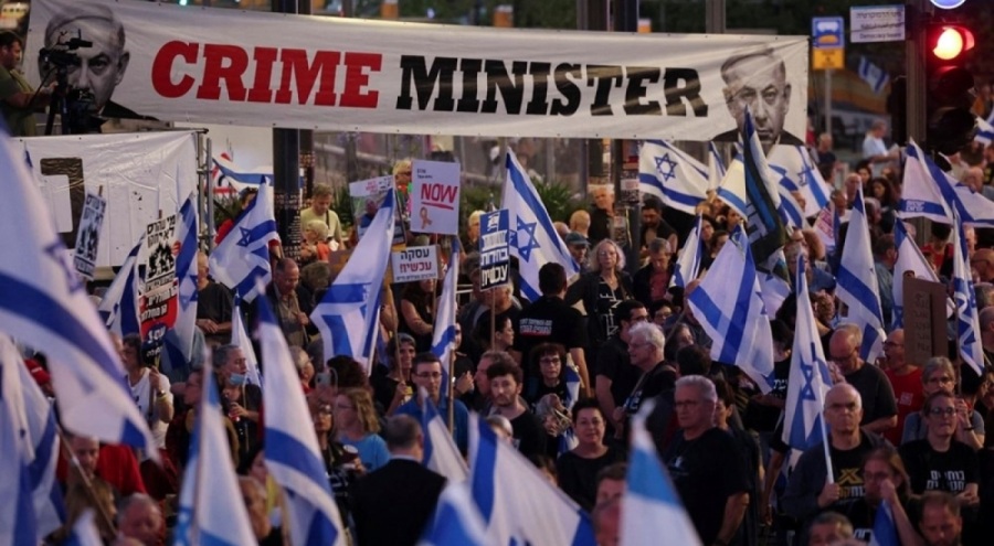 İsrail'de Netanyahu protestoları devam ediyor