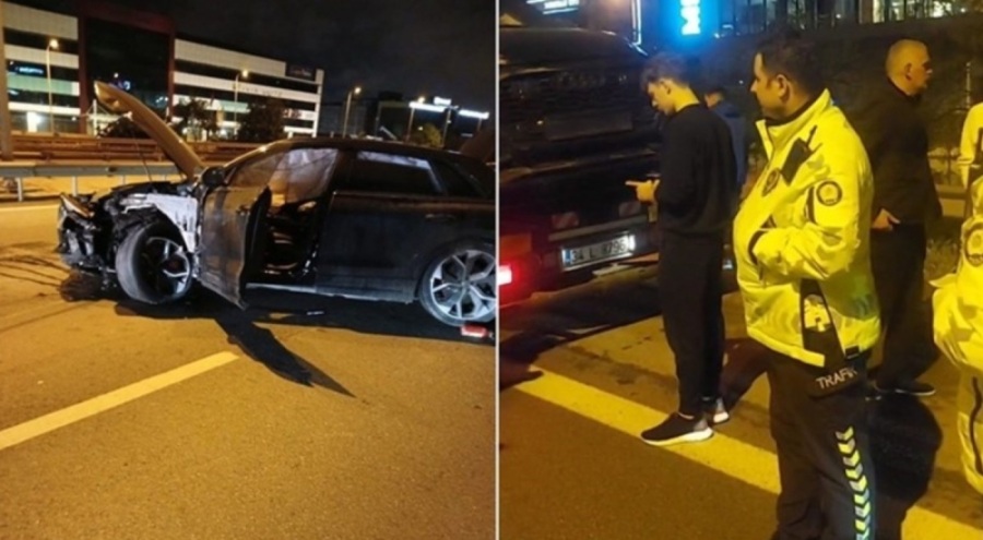 Trabzonspor'un eski başkanın oğlu kaza yaptı