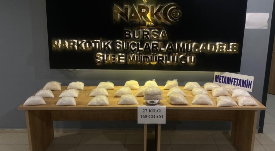 Bursa'da yüklü miktarda metamfetamin ele geçirildi