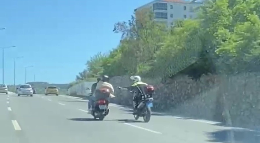 Bursa'da ekiplerden kaçan motosiklet sürücüsü trafiği birbirine kattı