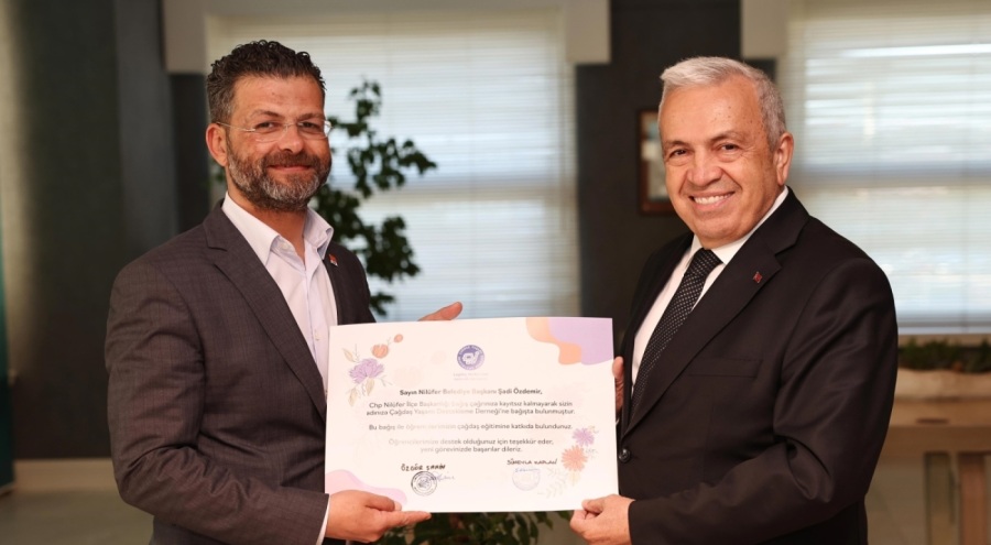 CHP Nilüfer İlçe Başkanı Şahin ve ilçe yönetiminden, Başkan Özdemir'e ziyaret
