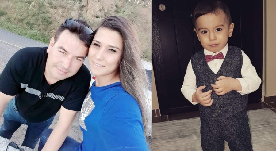 Eşini ve oğlunu öldürüp intihar etmişti... Gözyaşları arasında son yolculuğuna uğurlandı