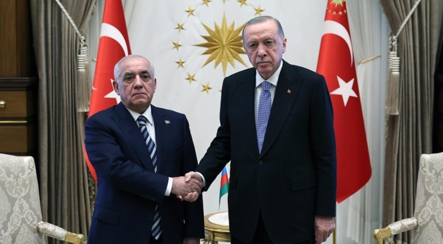 Cumhurbaşkanı Erdoğan, Azerbaycan Başbakanı Asadov'u kabul etti