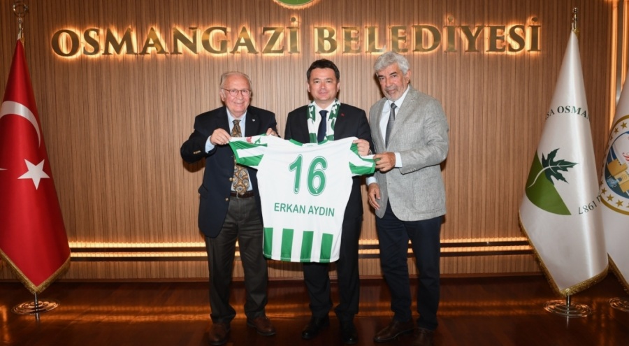 Bursaspor yönetiminden Osmangazi Belediye Başkanı Aydın'a ziyaret