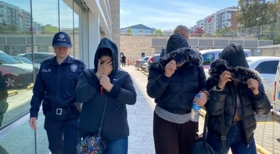 Üç kız kardeş hırsızlıktan gözaltına alındı