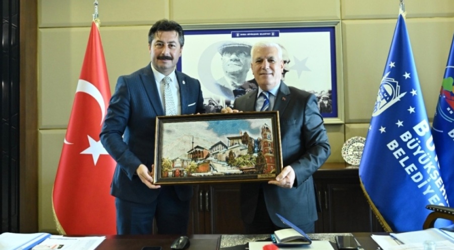 Yenişehir Belediye Başkanı Özel'den Başkan Bozbey'e ziyaret