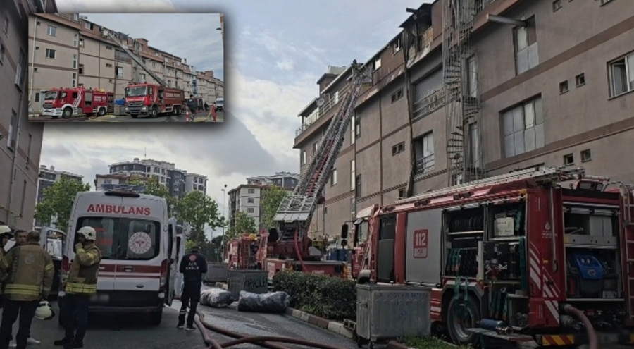 Terlik fabrikasında  yangın