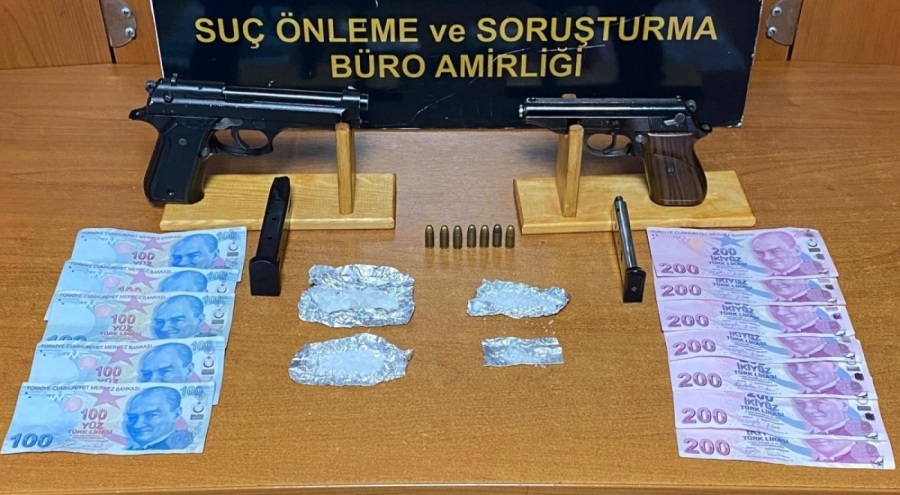 Bursa'da uyuşturucuyu tabancayla takas yaptılar