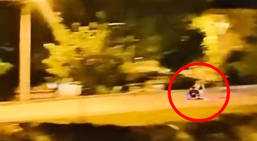 Bursa'da polis, plakasız motosikleti böyle kovaladı!