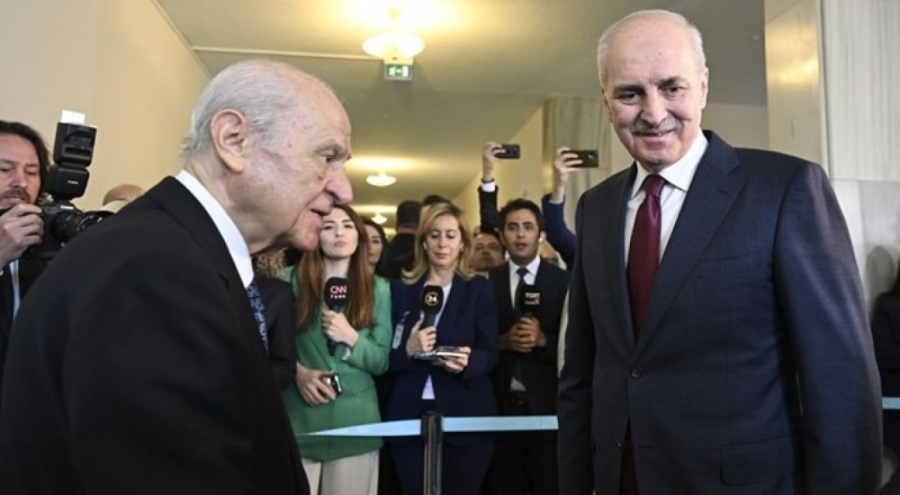 Kurtulmuş'tan Bahçeli'ye yeni anayasa ziyareti