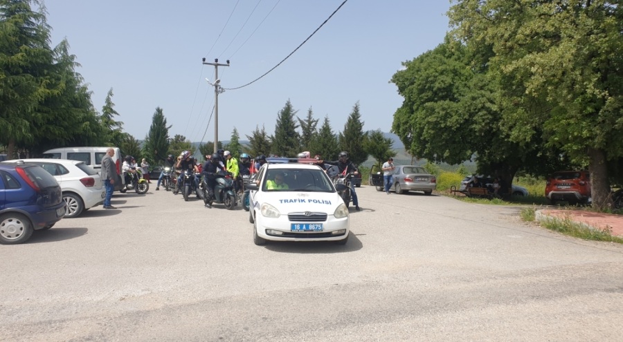 Orhaneli'nde 19 Mayıs etkinlikleri kapsamında motosiklet turu düzenlendi