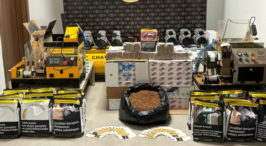 Tekirdağ'da kaçak sigara operasyonu