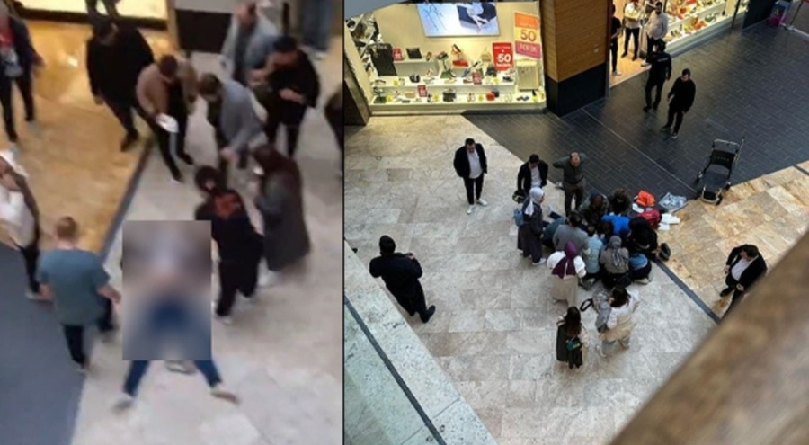 AVM'de intihar girişimi!