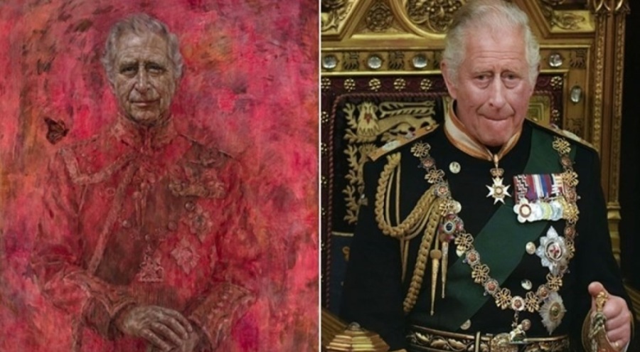 Ressam açıklama getirdi: Kral Charles'ın portresi neden kırmızı?
