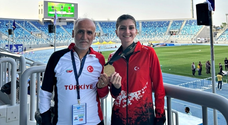 Büyükşehir Belediyespor Kulübü'nden Pelinsu Şahin, Akdeniz Oyunları şampiyonu