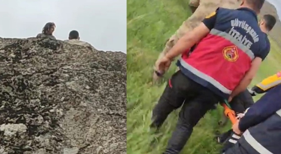 İntihar etmek için kayalıklara çıkan 16 yaşındaki kız çocuğu 2 saatte ikna edildi