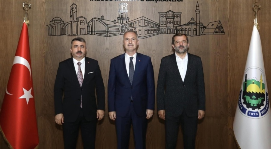 Yıldırım ve Gürsu belediyesi başkanlarından Başkan Taban'a ziyaret