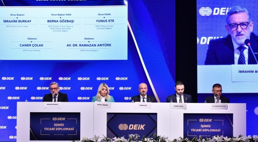DEİK'in 37. Olağan Seçimli Genel Kurulu İbrahim Burkay'ın Divan Kurulu Başkanlığında gerçekleştirildi