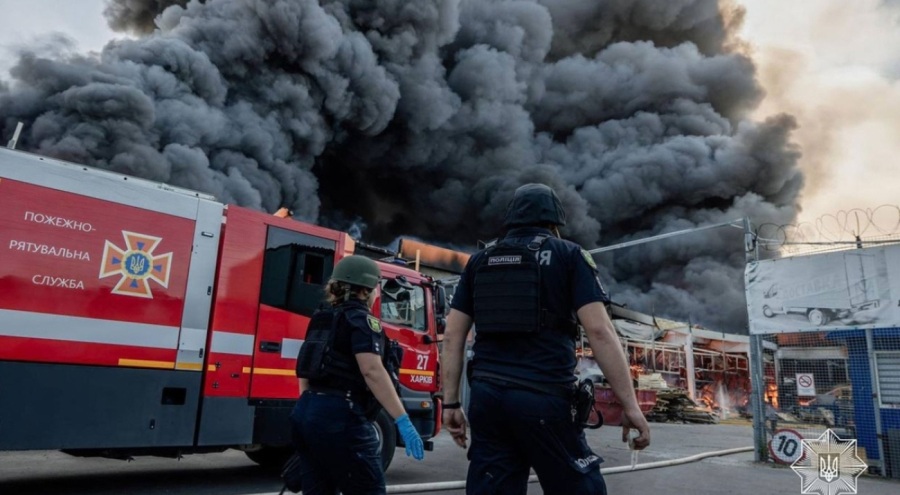 Rusya, Harkiv'de süpermarketi hedef aldı! Çok sayıda ölü ve yaralı