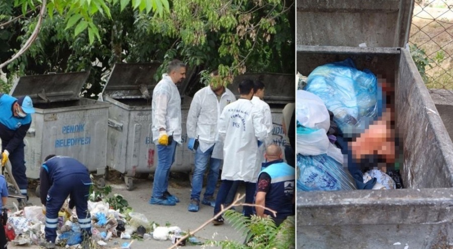 2 ayrı çöp konteynerinde parçalanmış erkek cesedi bulundu