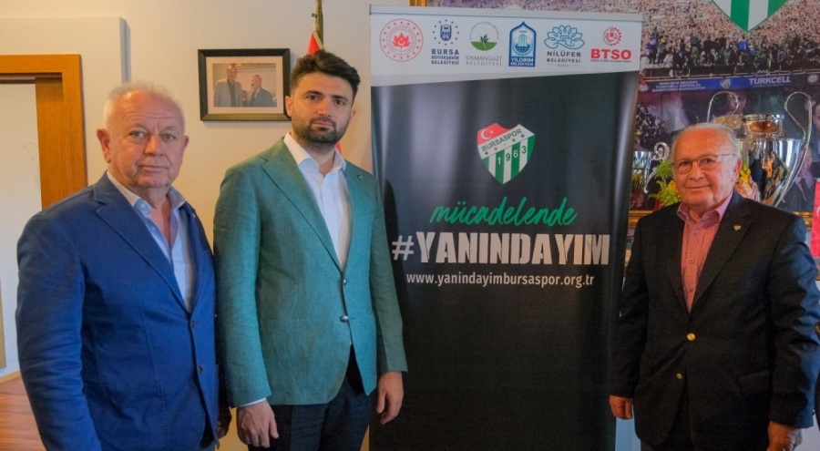 Bursaspor Kulübü'nde 'Yanındayım' kampanyası giderek büyüyor