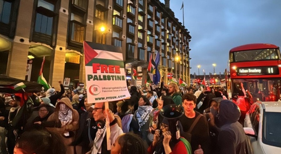 Londra'da Filistin'e destek gösterisi! 40 şüpheli gözaltına alındı