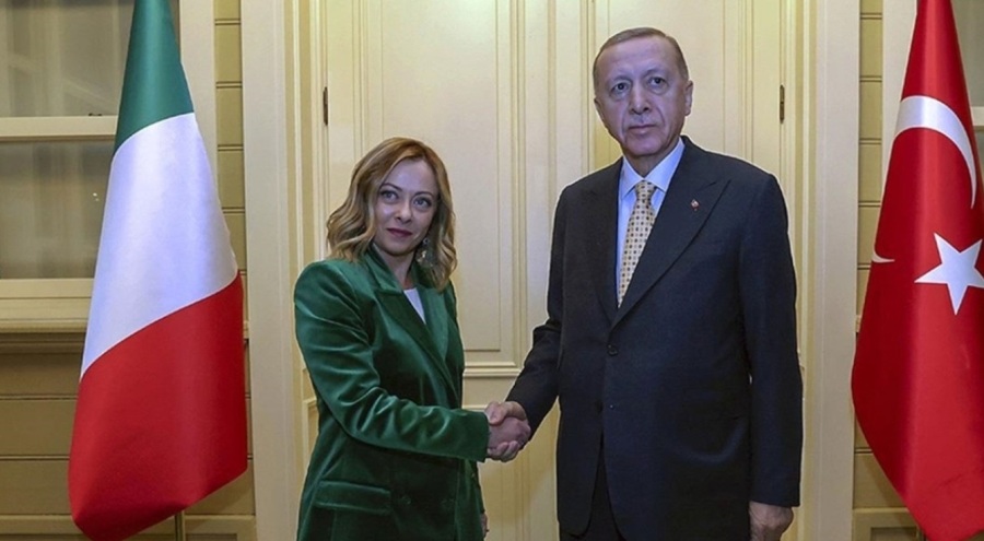 Cumhurbaşkanı Erdoğan, İtalya Başbakanı Meloni'yle görüştü